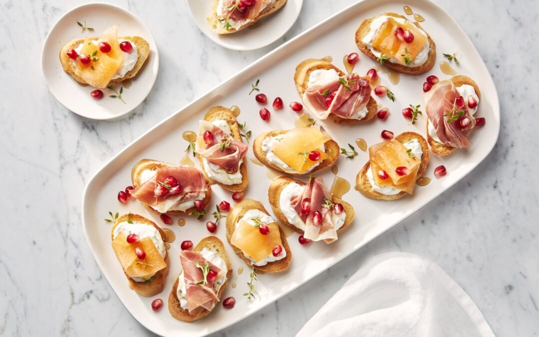 Herb Sour Cream Crostini 2 Ways
