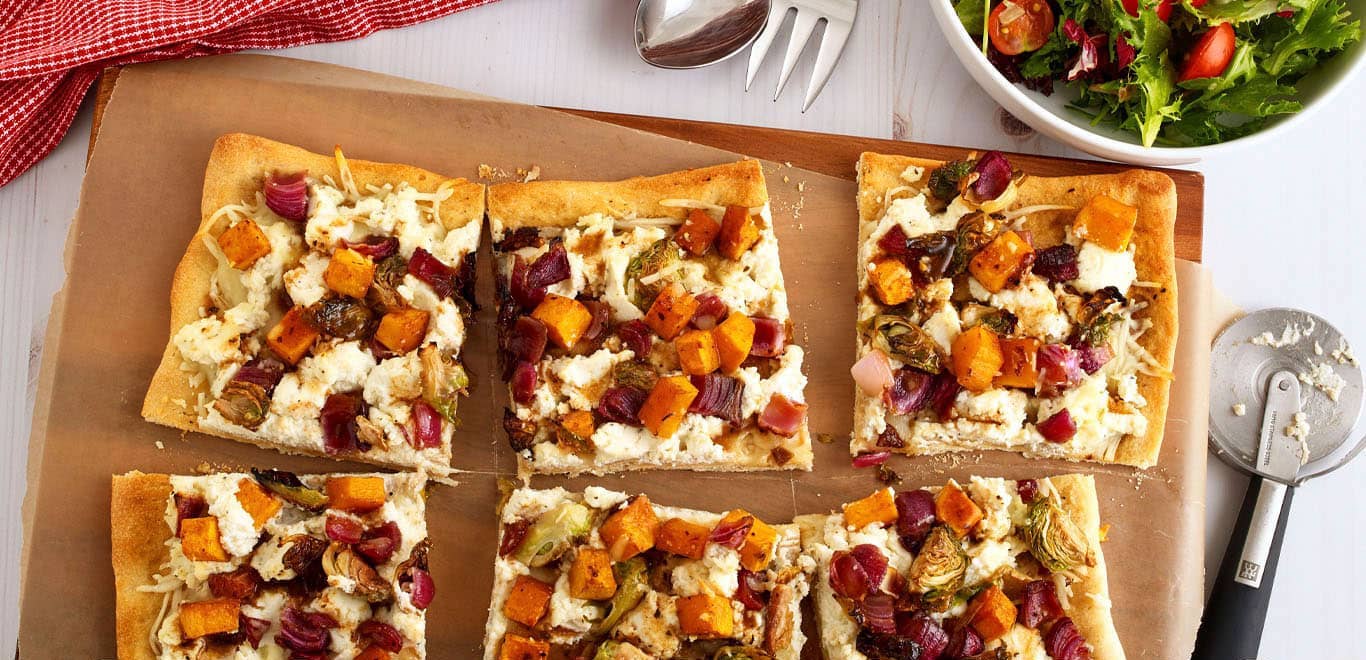 Roasted Veggies Ricotta Pizza | Breakstone's