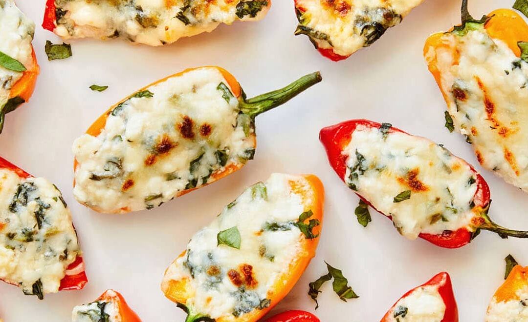 Cottage Cheese Stuffed Mini Peppers