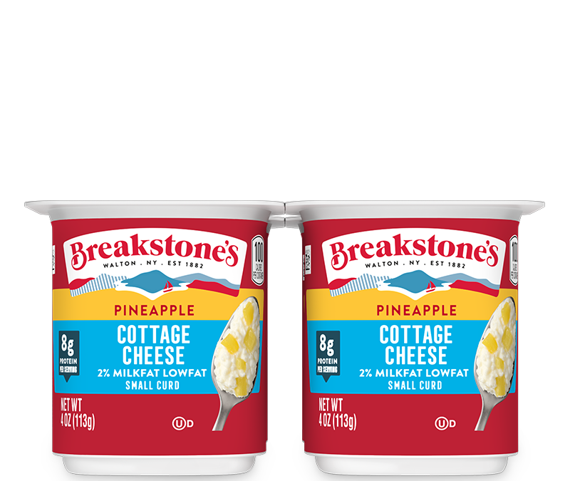 4 Pack 2% Lowfat Cotttage Cheese Small Curd Pineapple