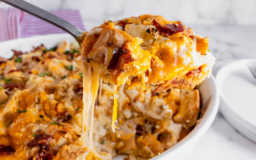 Three Cheese Brunch Bake