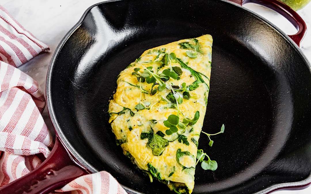 Pesto & Arugula Omelette