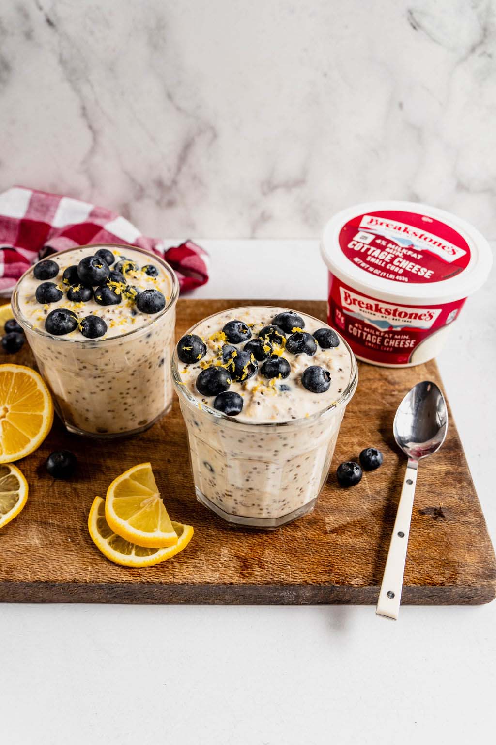 Overnight Blueberry-Honey-Lemon Oatmeal | Breakstone's
